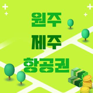 원주 제주 항공권