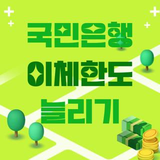 국민은행 이체한도 늘리기