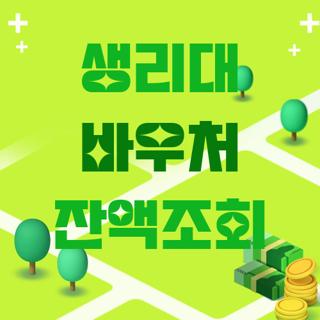 생리대 바우처 잔액조회