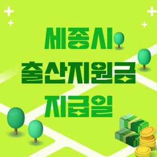세종시 출산지원금 지급일